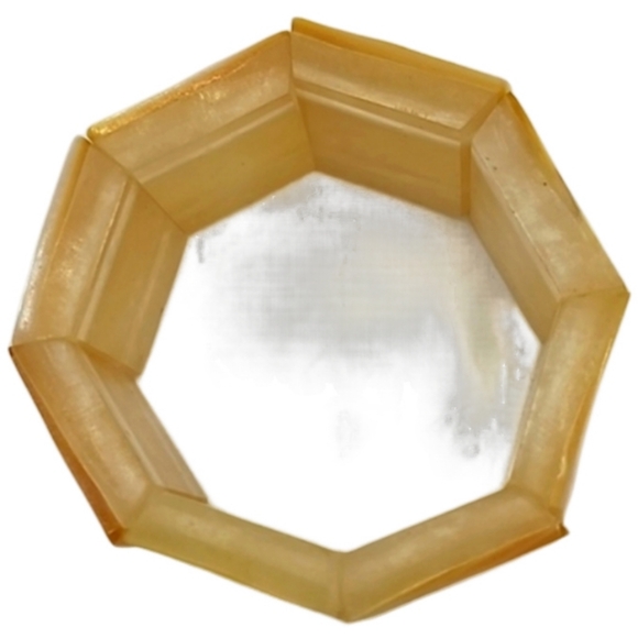 Vintage Laminated Celluloid Layered Link Stretch Bracelet - Picture 2 of 12